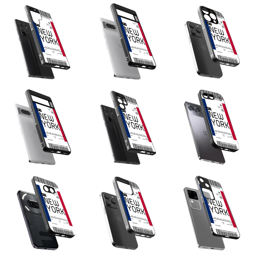 Durable Glass Back Mobile Case for iPhone, Samsung, OnePlus, Google Pixel, Redmi, Vivo, Oppo