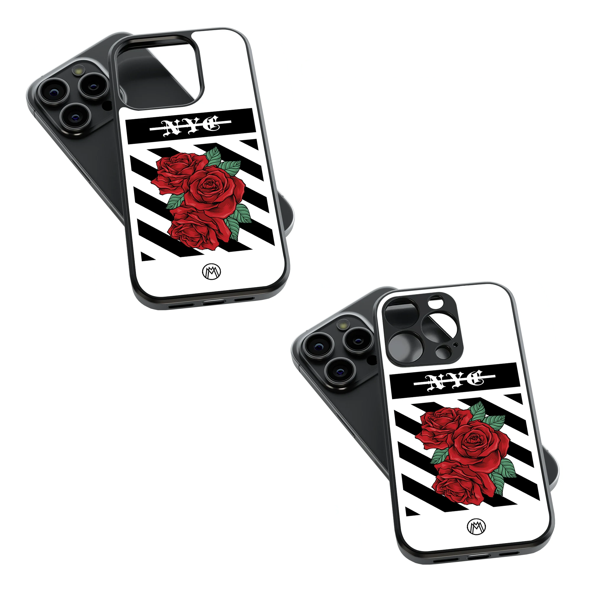 Trendy Glass Back Mobile Case for iPhone, Samsung, Redmi, OnePlus, Google Pixel, Motorola