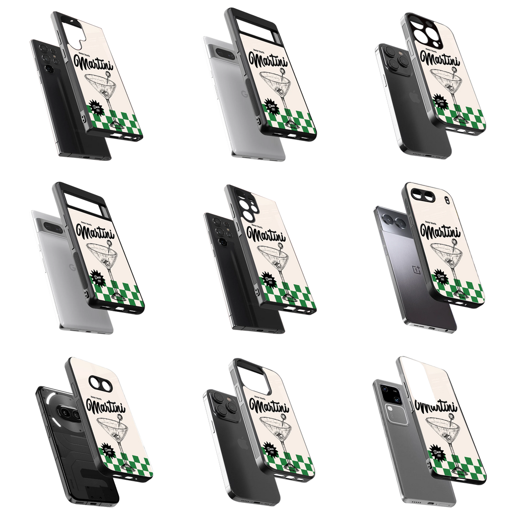 Durable Glass Back Mobile Case for iPhone, Samsung, OnePlus, Google Pixel, Redmi, Vivo, Oppo