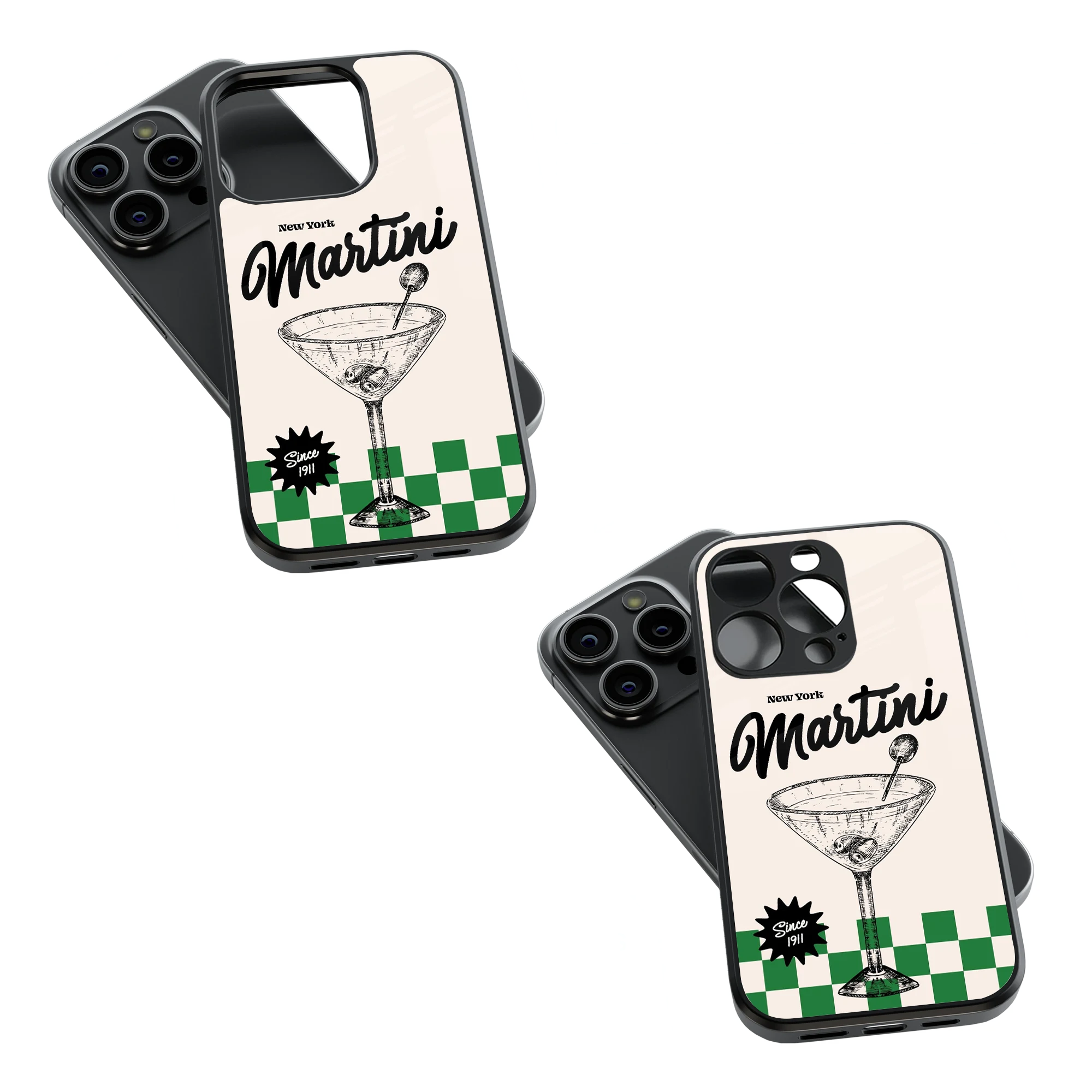 Trendy Glass Back Mobile Case for iPhone, Samsung, Redmi, OnePlus, Google Pixel, Motorola