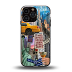 newyorker back phone cover | glass case for iphone 13 pro max
