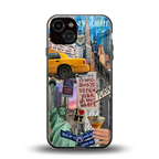 newyorker back phone cover | glass case for iphone 13