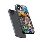 newyorker back phone cover | glass case for iphone 14 plus