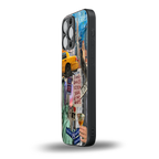 newyorker back phone cover | glass case for iphone 15 pro max