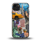 newyorker back phone cover | glass case for iphone 14