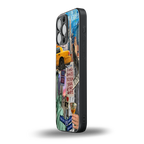 newyorker back phone cover | glass case for iphone 16 pro max