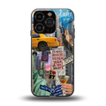 newyorker back phone cover | glass case for iphone 16 pro