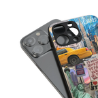 newyorker back phone cover | glass case for iphone 16 pro