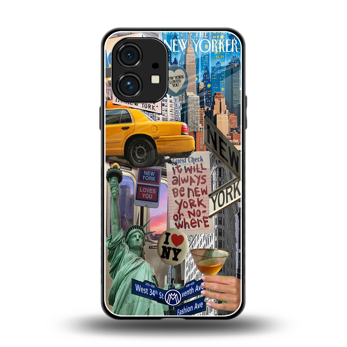 newyorker back phone cover | glass case for nothing phone 1