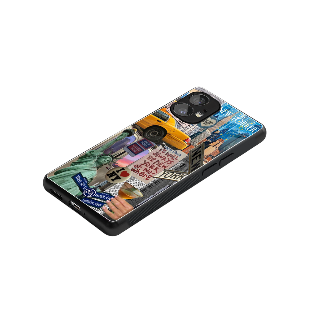 newyorker back phone cover | glass case for nothing phone 1