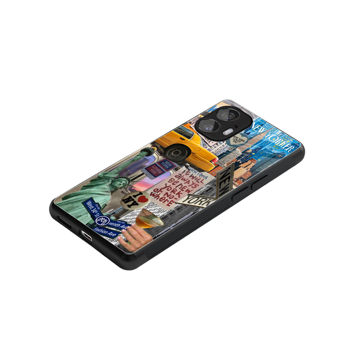 newyorker back phone cover | glass case for nothing phone 2