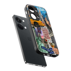 newyorker back phone cover | glass case for oneplus nord 3