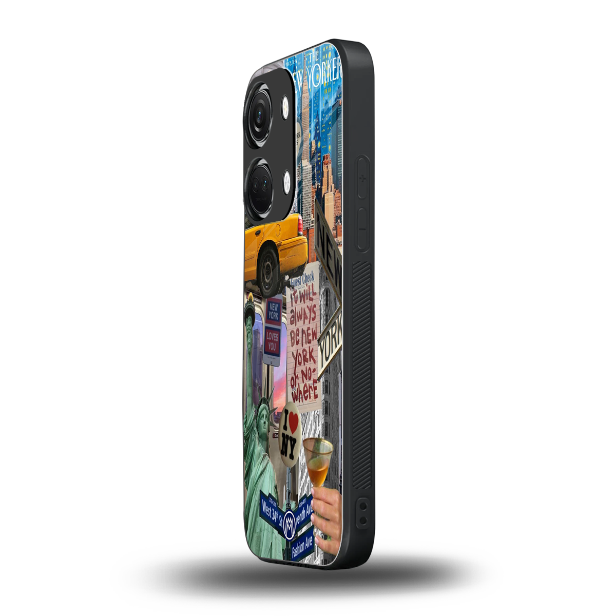 newyorker back phone cover | glass case for oneplus nord 3