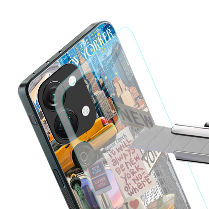 newyorker back phone cover | glass case for oneplus nord 3