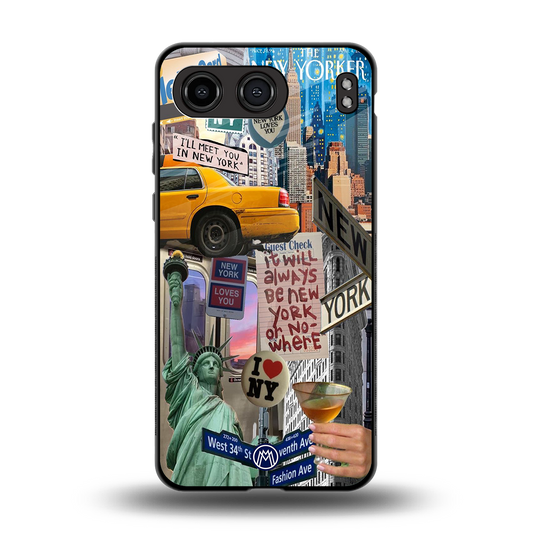 newyorker back phone cover | glass case for oneplus nord 4