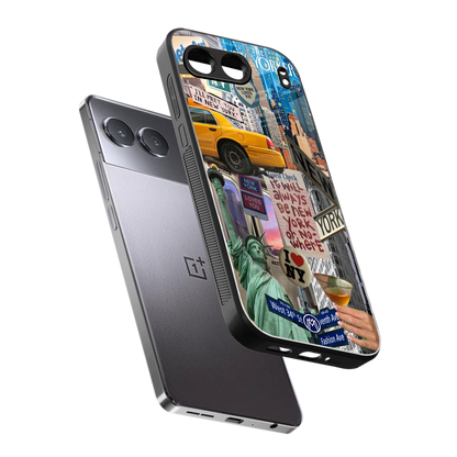newyorker back phone cover | glass case for oneplus nord 4