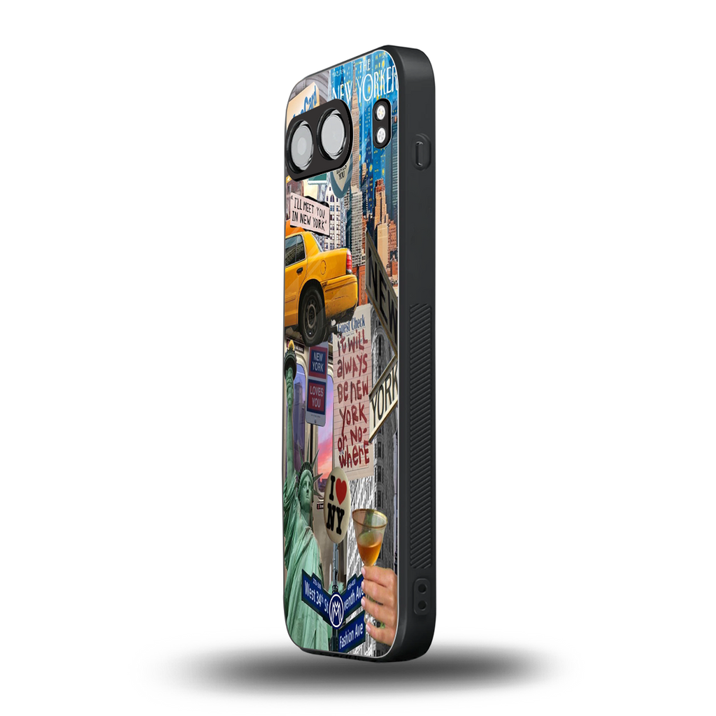 newyorker back phone cover | glass case for oneplus nord 4