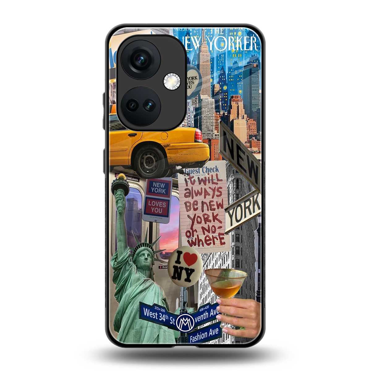 newyorker back phone cover | glass case for oneplus nord ce 3