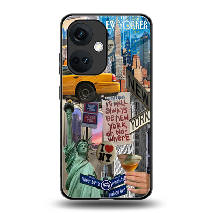 newyorker back phone cover | glass case for oneplus nord ce 3