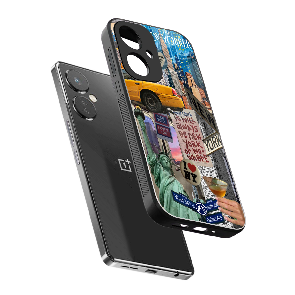 newyorker back phone cover | glass case for oneplus nord ce 3