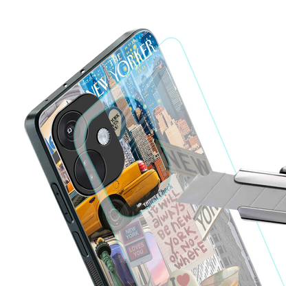 newyorker back phone cover | glass case for oneplus nord ce 3