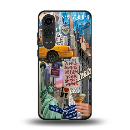 newyorker back phone cover | glass case for oneplus nord ce 4 lite