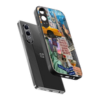 newyorker back phone cover | glass case for oneplus nord ce 4 lite
