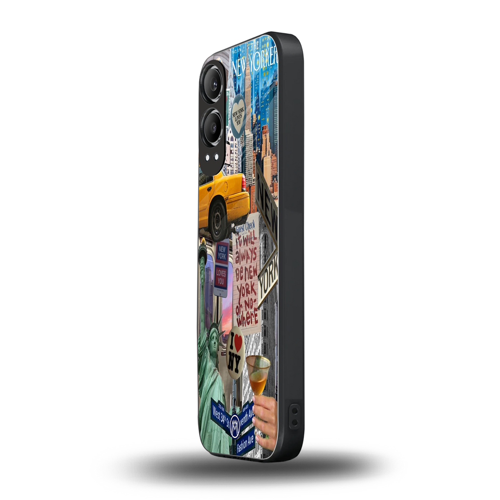 newyorker back phone cover | glass case for oneplus nord ce 4 lite