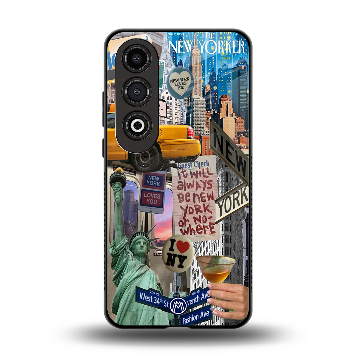 newyorker back phone cover | glass case for oneplus nord ce 4
