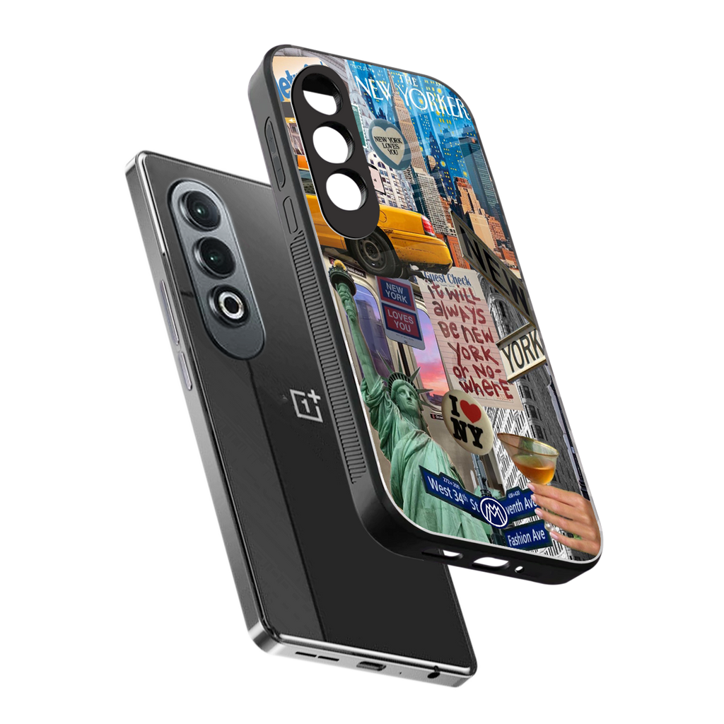 newyorker back phone cover | glass case for oneplus nord ce 4