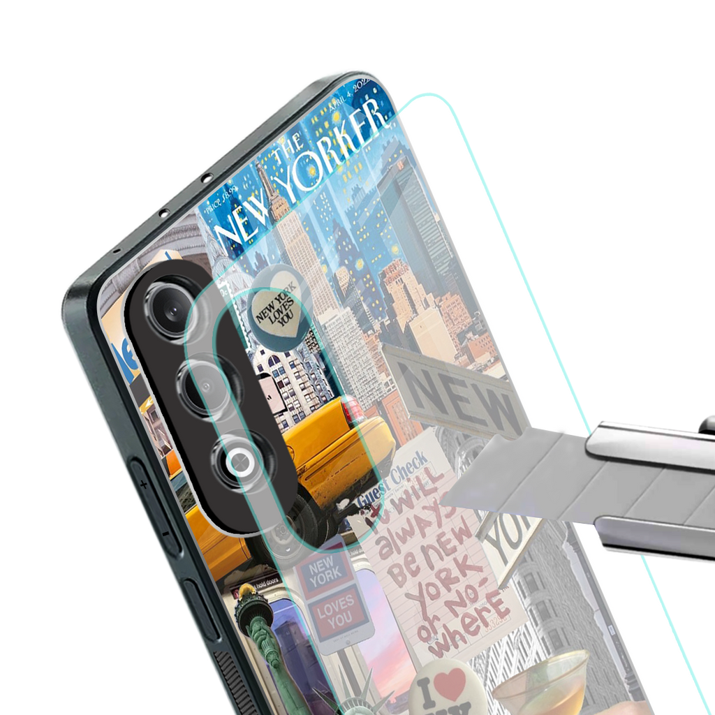 newyorker back phone cover | glass case for oneplus nord ce 4