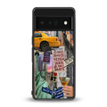 newyorker back phone cover | glass case for google pixel 6 pro