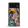 newyorker back phone cover | glass case for google pixel 6