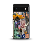 newyorker back phone cover | glass case for google pixel 6