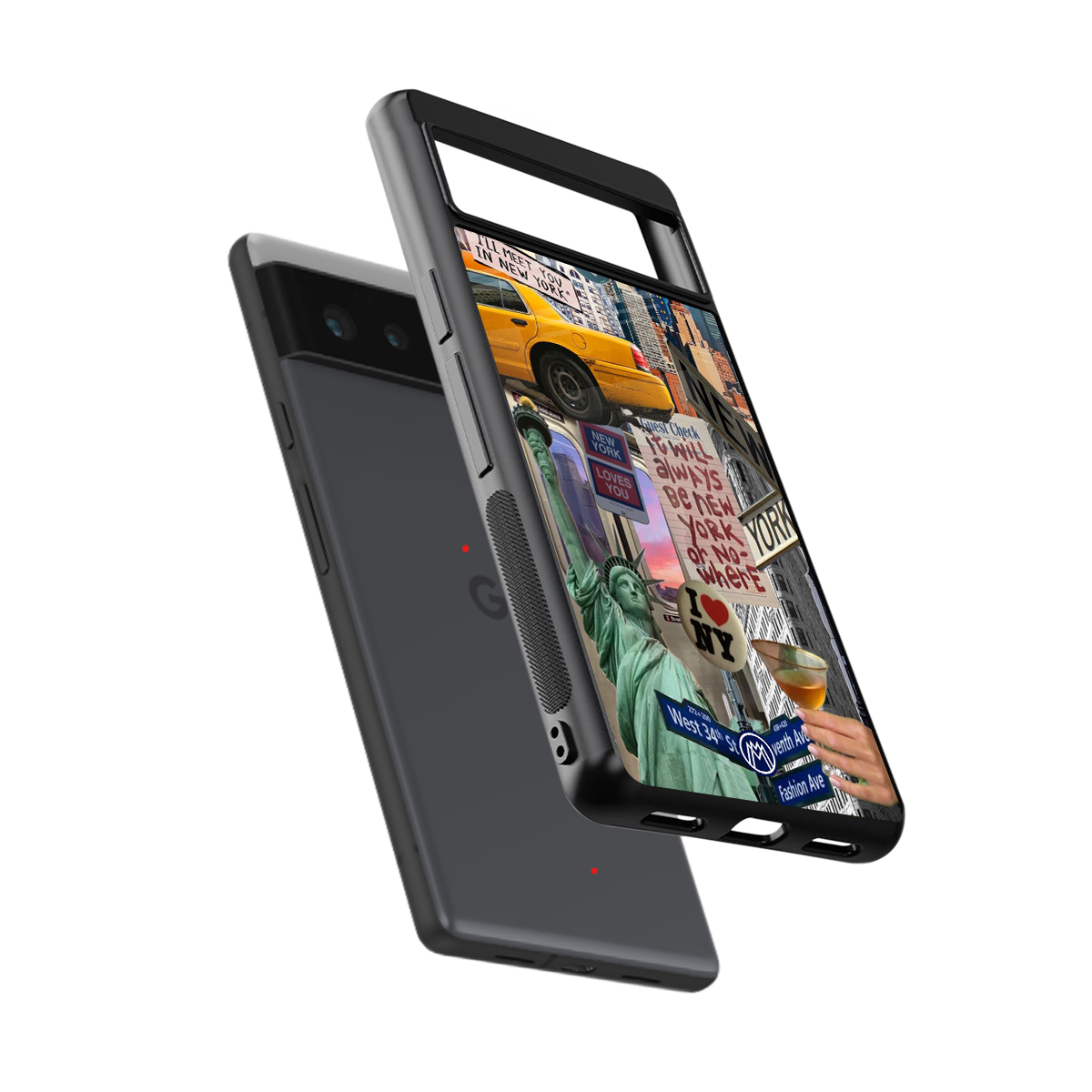 newyorker back phone cover | glass case for Google Pixel 6A