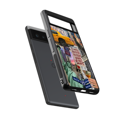 newyorker back phone cover | glass case for Google Pixel 6A