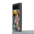 newyorker back phone cover | glass case for google pixel 6