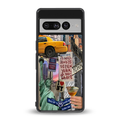 newyorker back phone cover | glass case for google pixel 7 pro