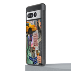 newyorker back phone cover | glass case for google pixel 7 pro