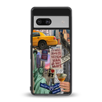 newyorker back phone cover | glass case for Google Pixel 7A
