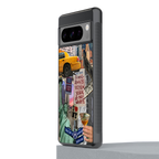 newyorker back phone cover | glass case for google pixel 8 pro