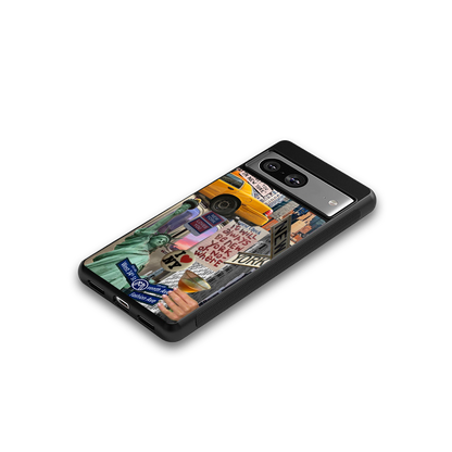 newyorker back phone cover | glass case for Google Pixel 8