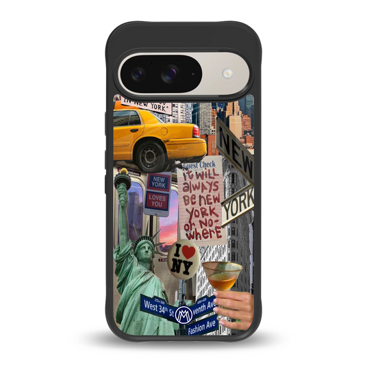 newyorker back phone cover | glass case for google pixel 9