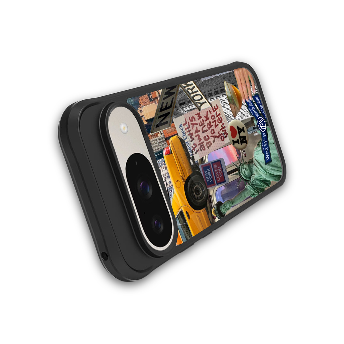 newyorker back phone cover | glass case for google pixel 9