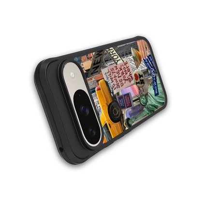 newyorker back phone cover | glass case for google pixel 9