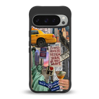 newyorker back phone cover | glass case for google pixel 9 pro