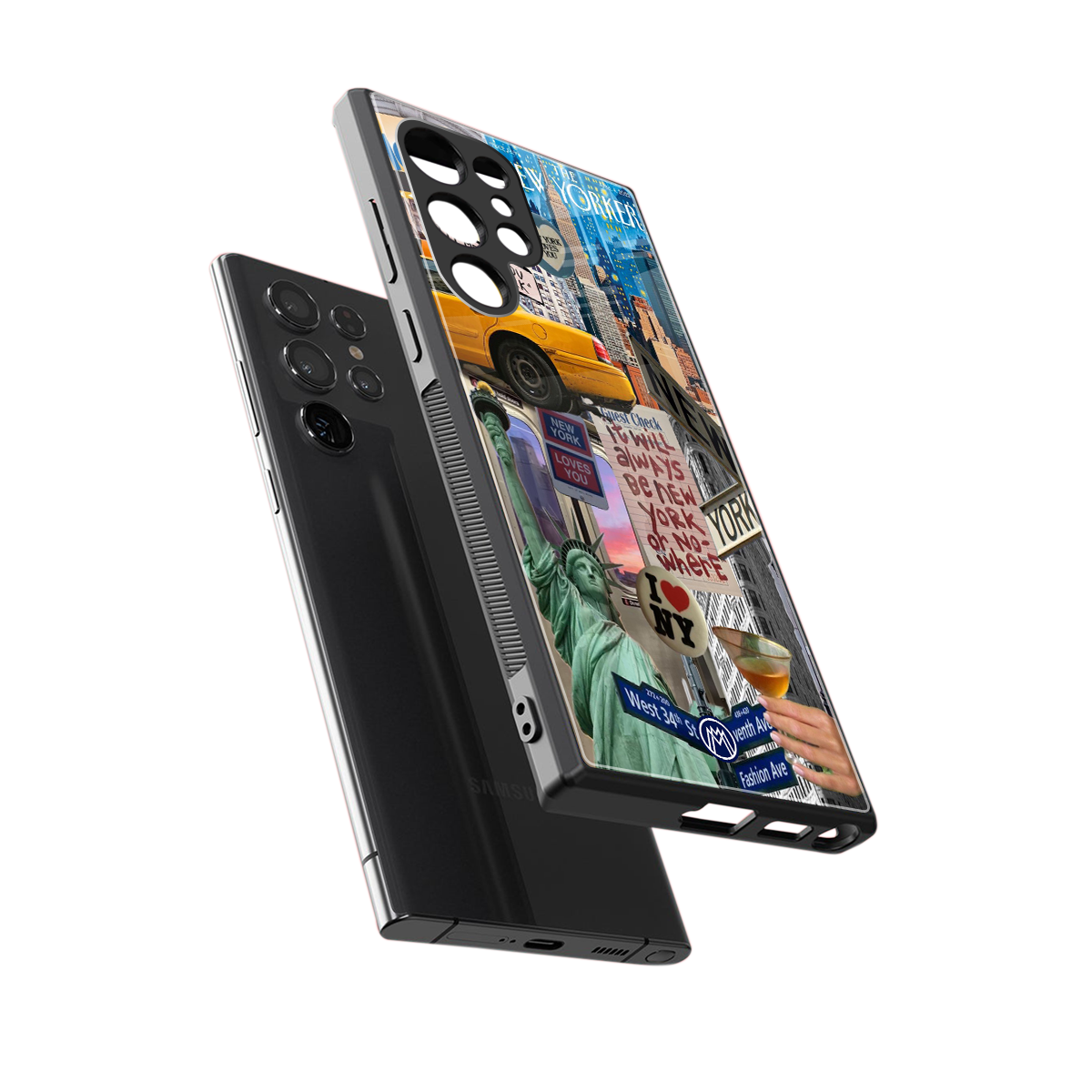 newyorker back phone cover | glass case for samsung galaxy s23 ultra