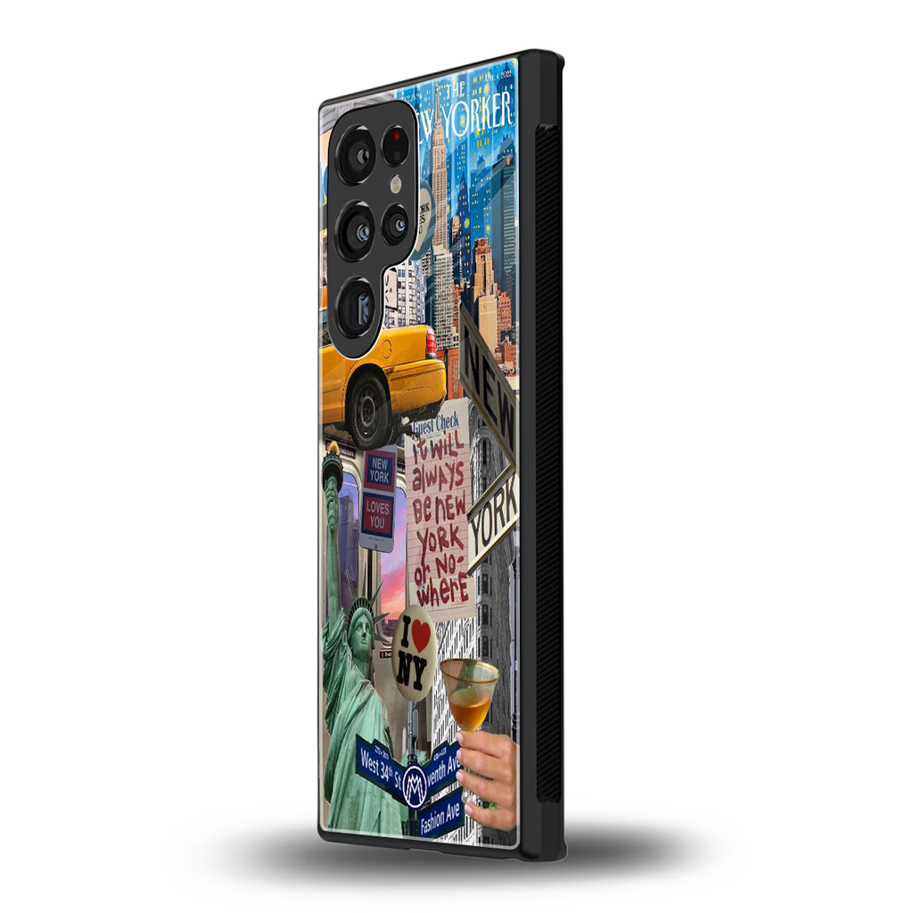 newyorker back phone cover | glass case for samsung galaxy s23 ultra
