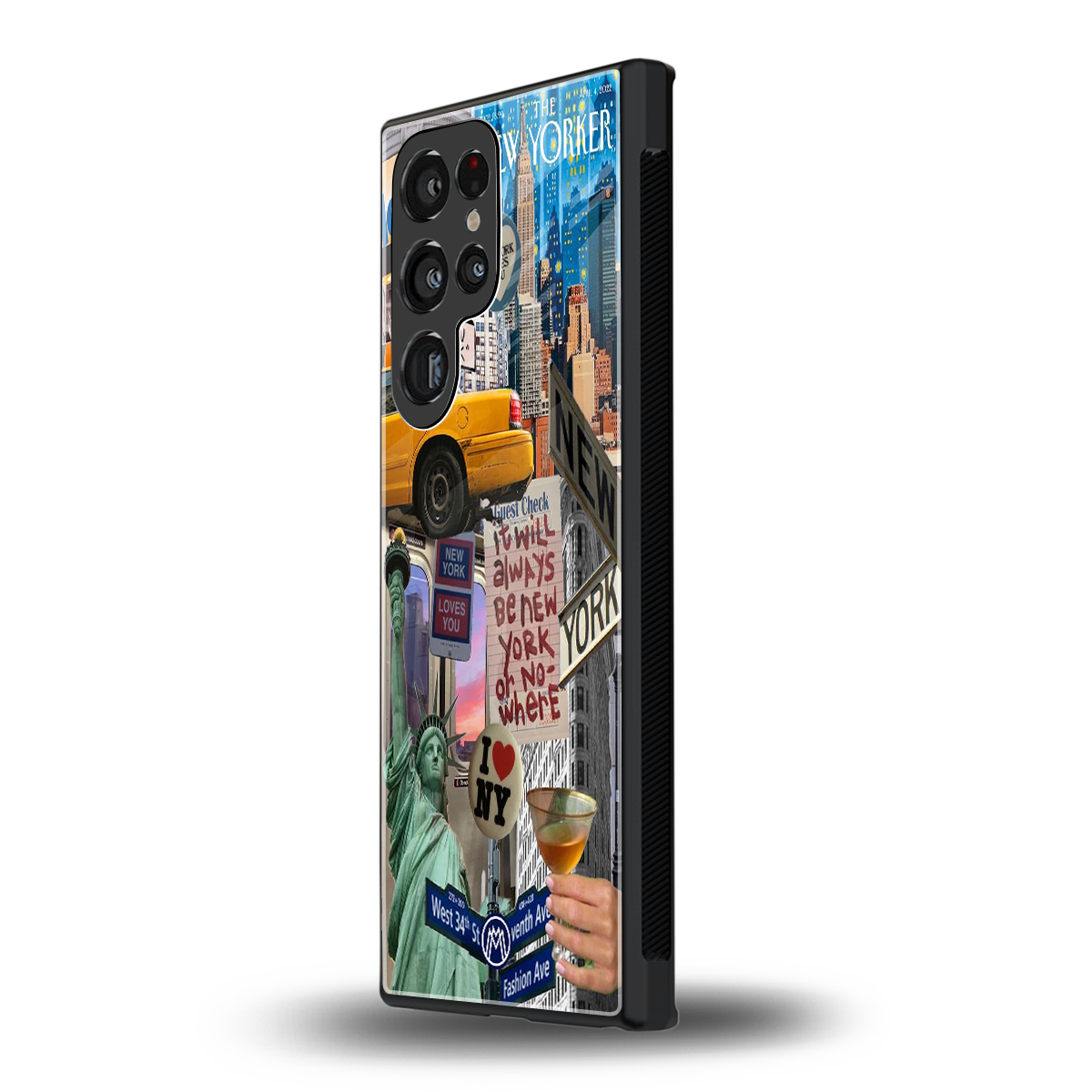 newyorker back phone cover | glass case for samsung galaxy s23 ultra
