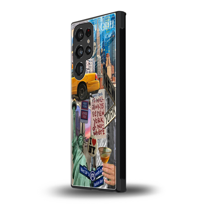 newyorker back phone cover | glass case for samsung galaxy s23 ultra